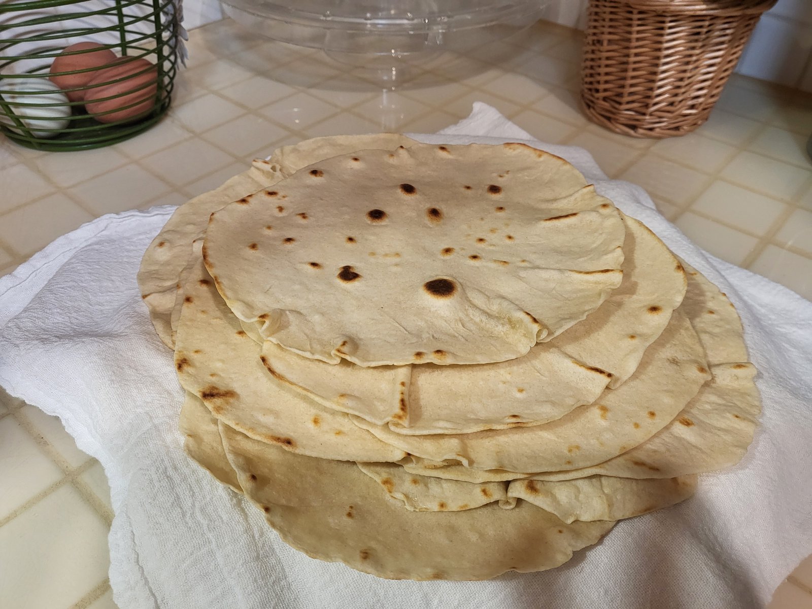 homemade flour tortillas