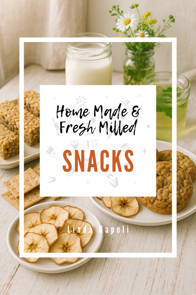 book cover for a snacks cookbook