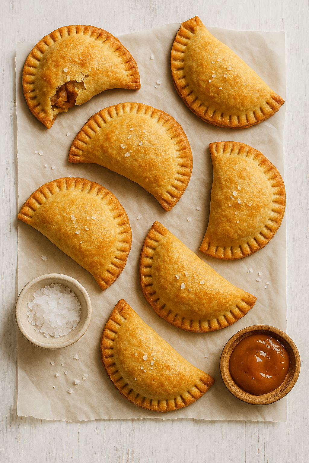 hand pies with two sauce options